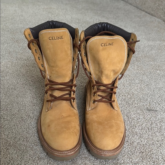 Celine Men's Tan Leather Boots - Picture 1 of 11